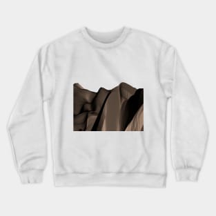 Folds of brown fabric Crewneck Sweatshirt